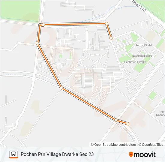 743LSTL Bus Line Map