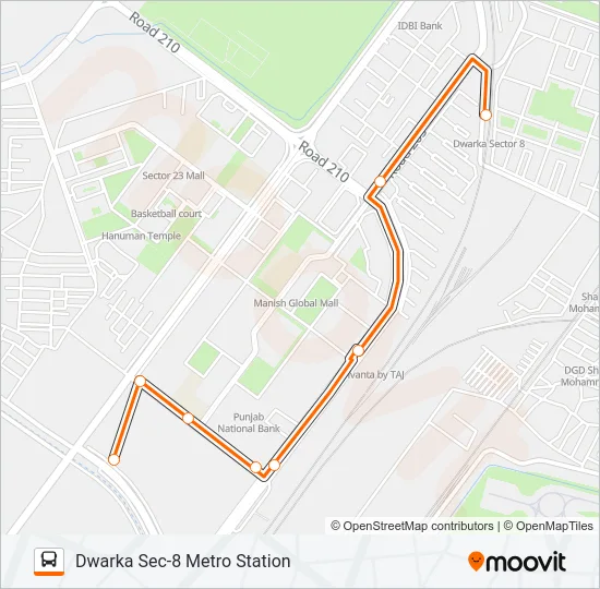 772ASTL Bus Line Map