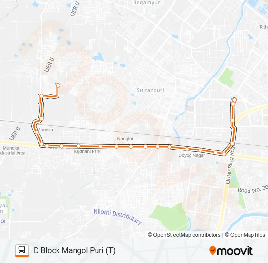 953LSTL Bus Line Map