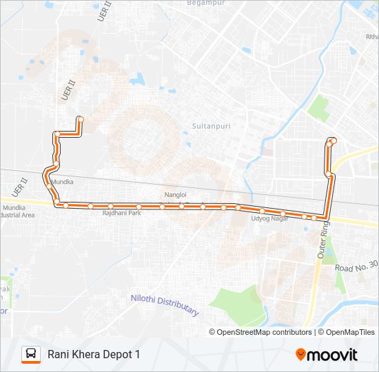 953LSTL Bus Line Map