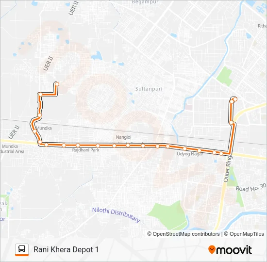 953LSTL Bus Line Map