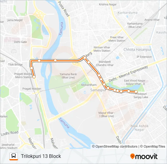 307LNKSTL Bus Line Map