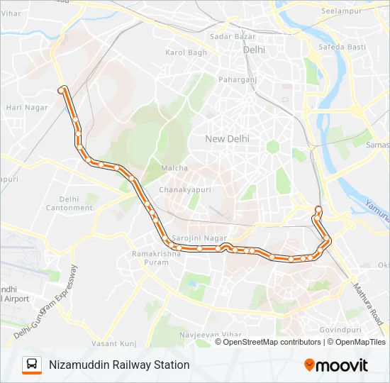 763A Bus Line Map