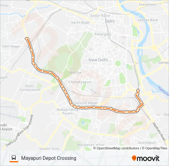 763A Bus Line Map