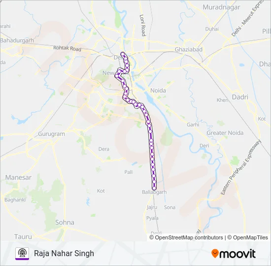 VIOLET Metro Line Map
