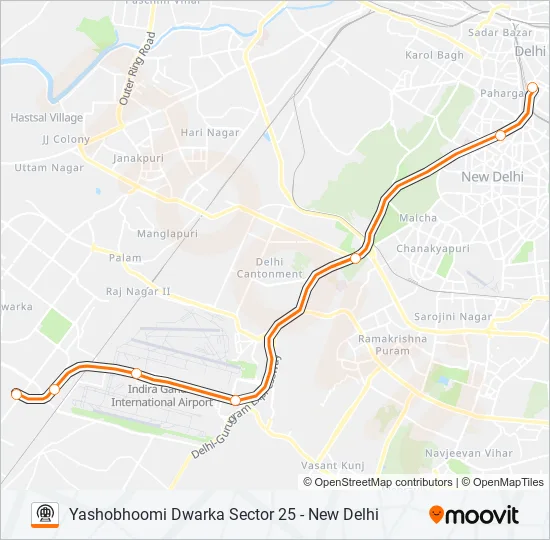 ORANGE Metro Line Map