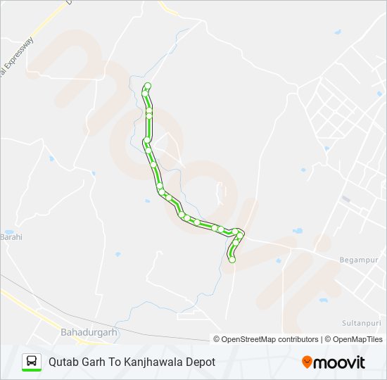 106 Route: Schedules, Stops & Maps - Kanjhawala Depot (Updated)