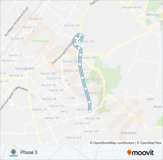 RAPID metro Line Map
