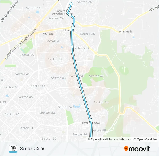 RAPID Metro Line Map