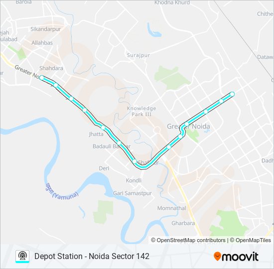 AQUA metro Line Map