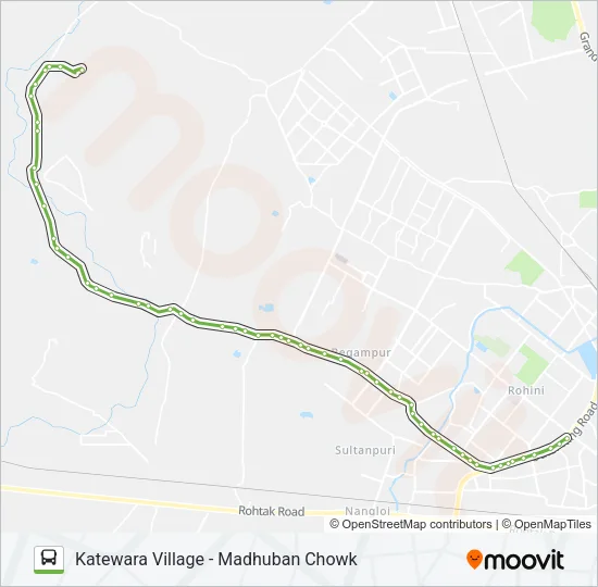 114B Bus Line Map