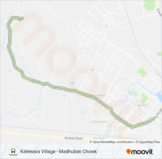 114B Bus Line Map