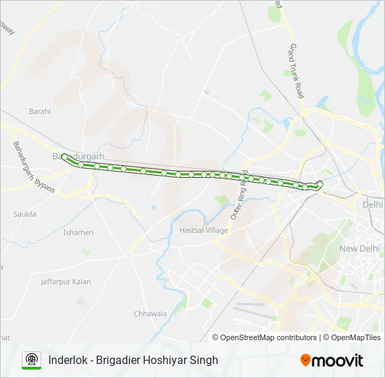 GREEN Metro Line Map