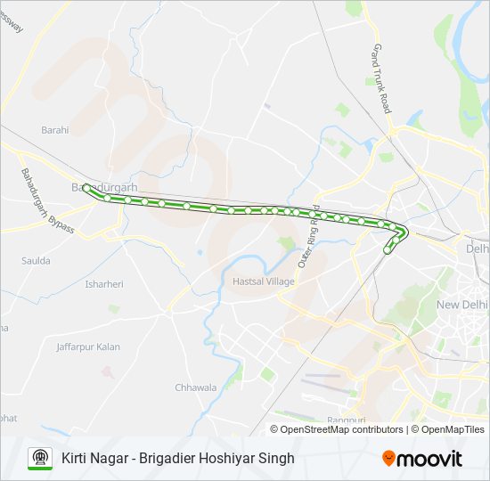 GREEN metro Line Map