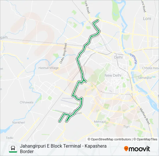 804 Bus Line Map