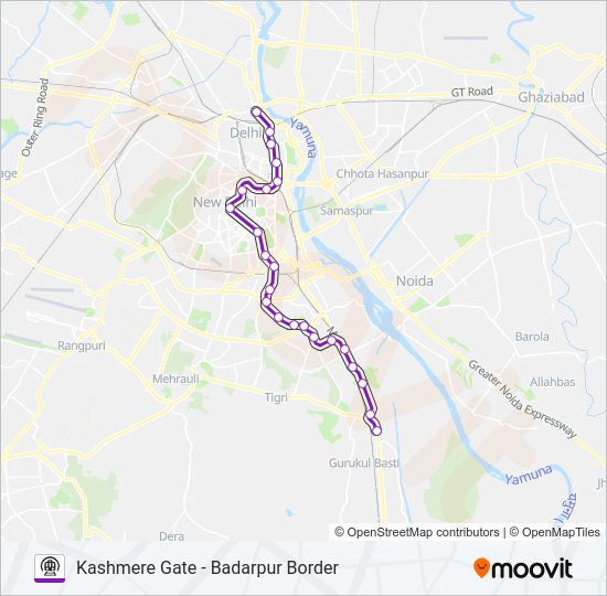 VIOLET metro Line Map