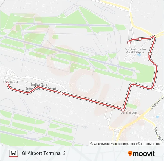0AIRPORT STL Bus Line Map