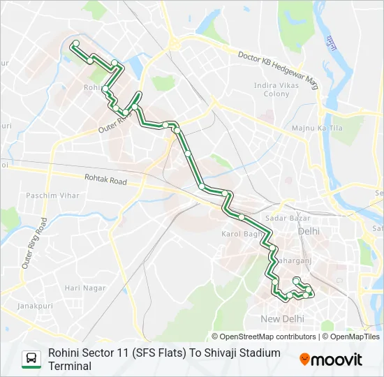 EXP-91 Bus Line Map