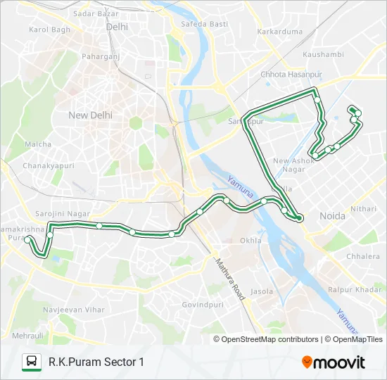 EXP-611DND Bus Line Map