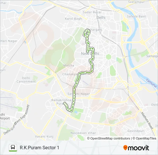 610B Bus Line Map