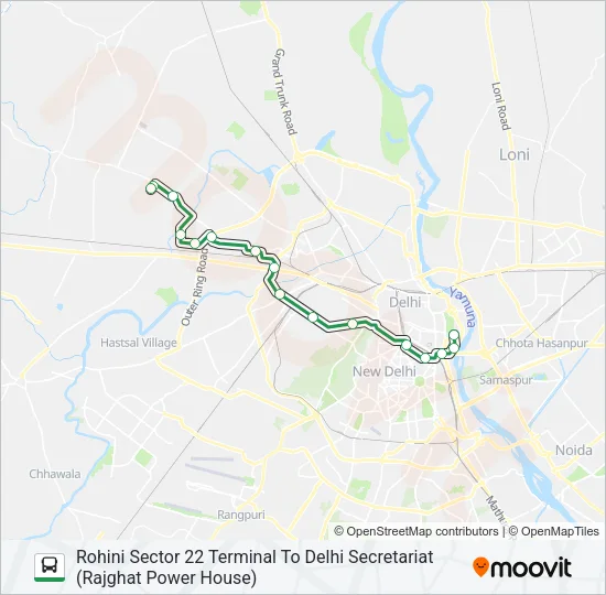 EXP-85A Bus Line Map