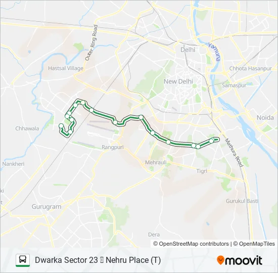 EXP-764A Bus Line Map