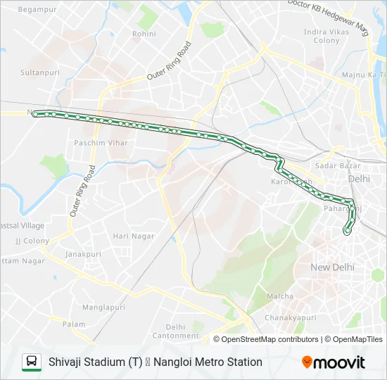 0GL-91 Bus Line Map