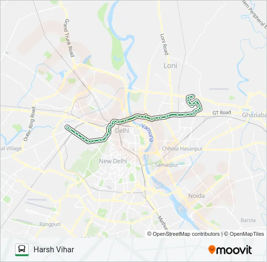 208 Bus Line Map