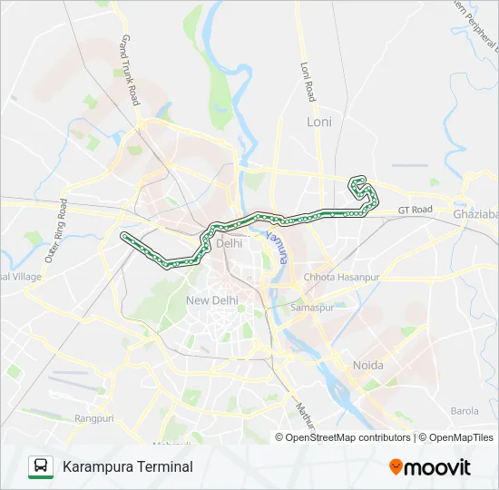 208 Bus Line Map