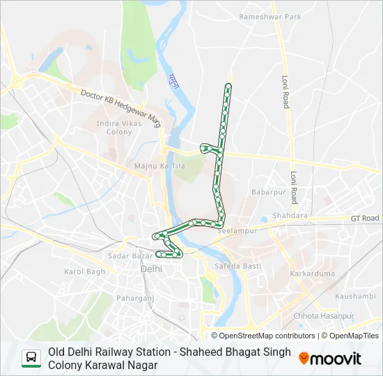 227A Bus Line Map