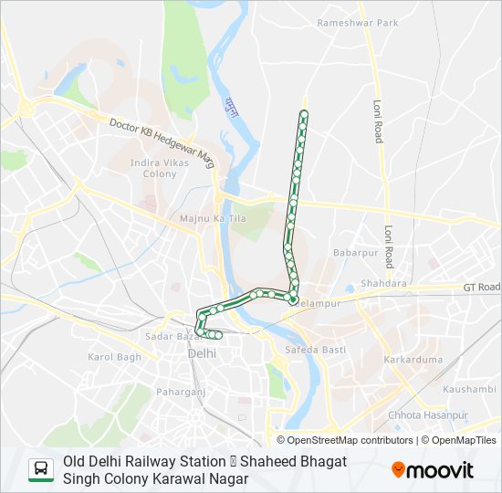 227A bus Line Map