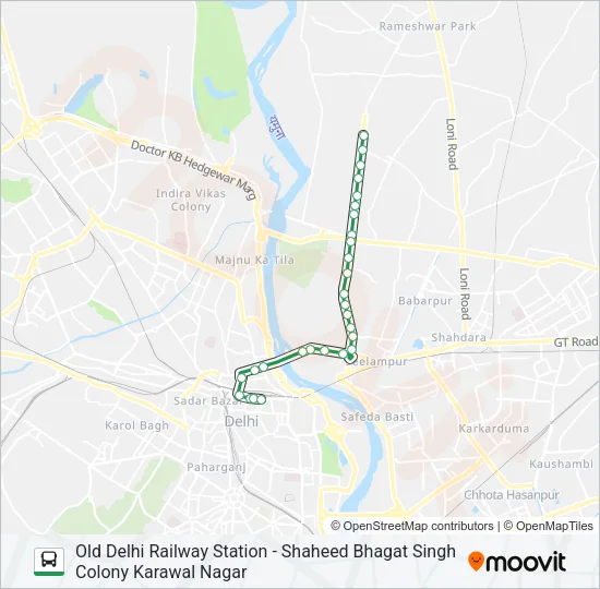 227A Bus Line Map