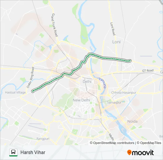 234A Bus Line Map