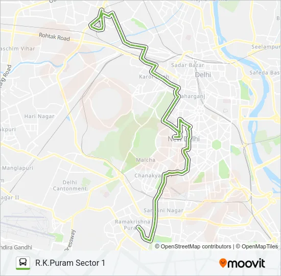 610 Bus Line Map