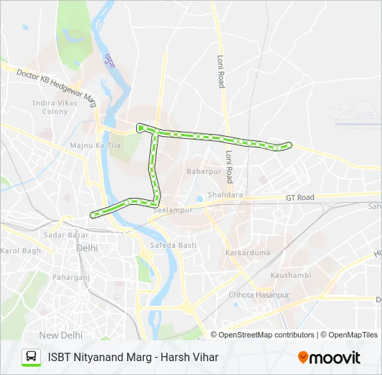 MC127 Bus Line Map