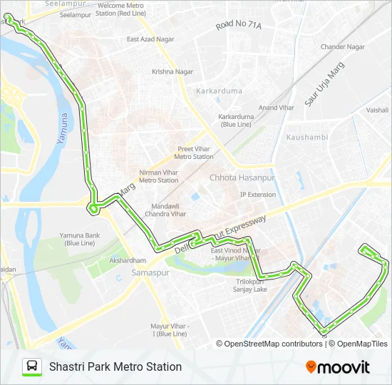 MC137 Bus Line Map