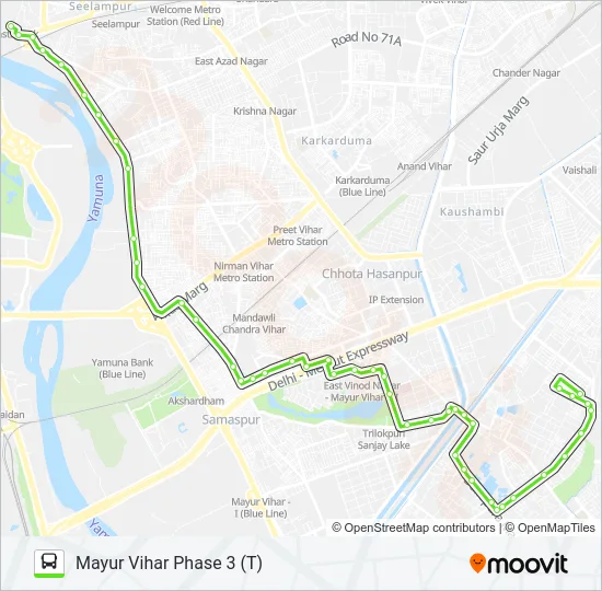 MC137 Bus Line Map