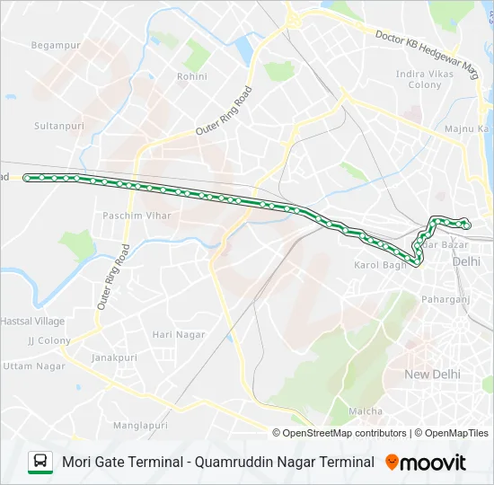 905 Bus Line Map