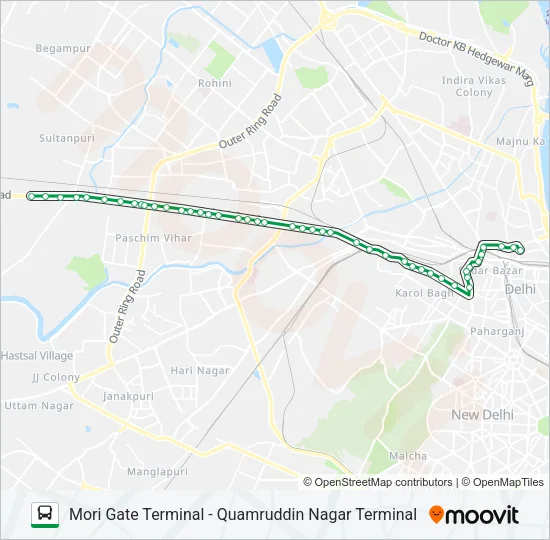 905 Bus Line Map