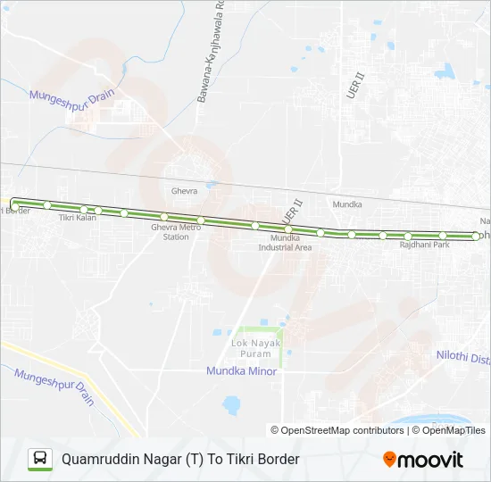 938A Bus Line Map