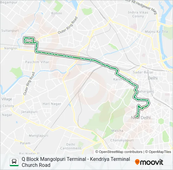 950 Bus Line Map