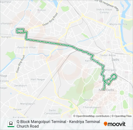 950 Bus Line Map