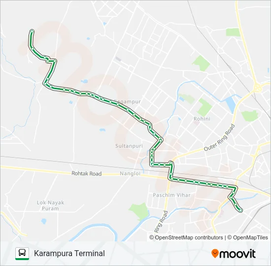 962A Bus Line Map