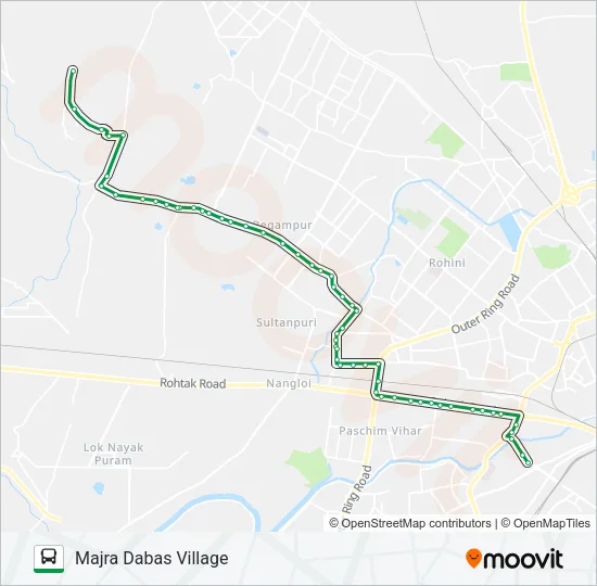 962A Bus Line Map