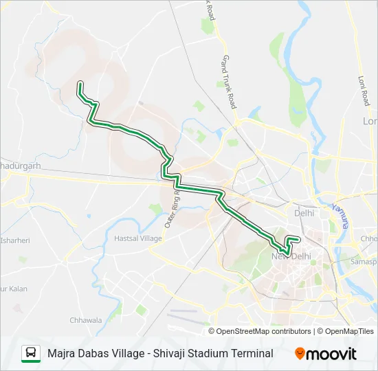 962A Bus Line Map