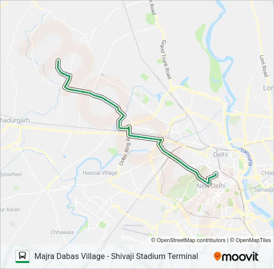 962A Bus Line Map