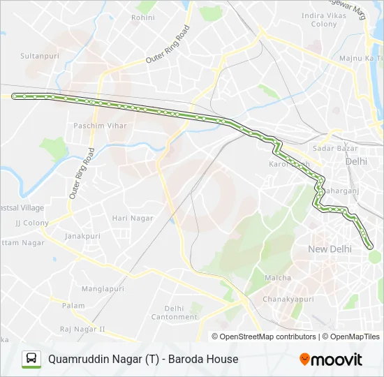 966 Bus Line Map