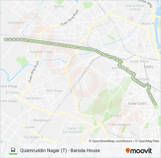 966 Bus Line Map