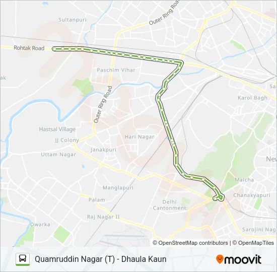 974 Bus Line Map