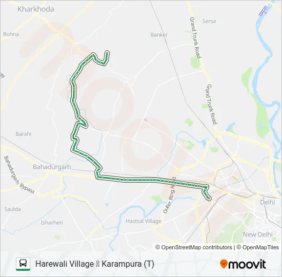 983 Bus Line Map
